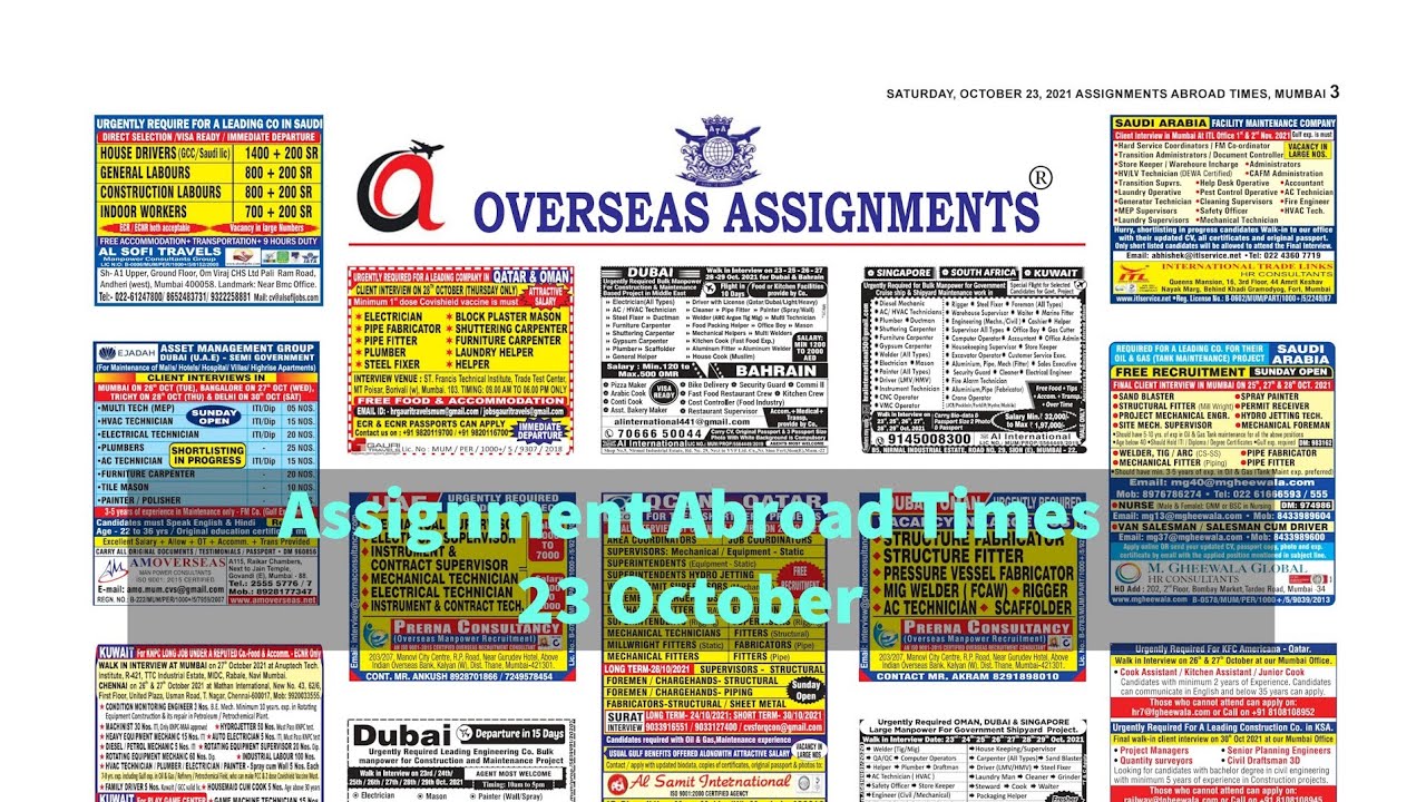 overseas assignment mumbai