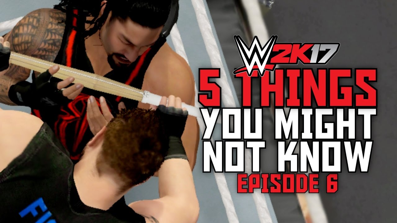 Wwe 2k17 5 Things You Might Not Know 6 Hidden Moves Special Youtube - wwe2k17 roblox song codes aj tna