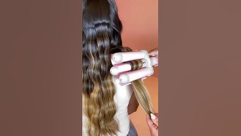 1 MINUTE HAIRSTYLE  Use  HAIR WAVER 3 BARREL CURLING IRON #hairstyle #curlyhair #fashionstyle