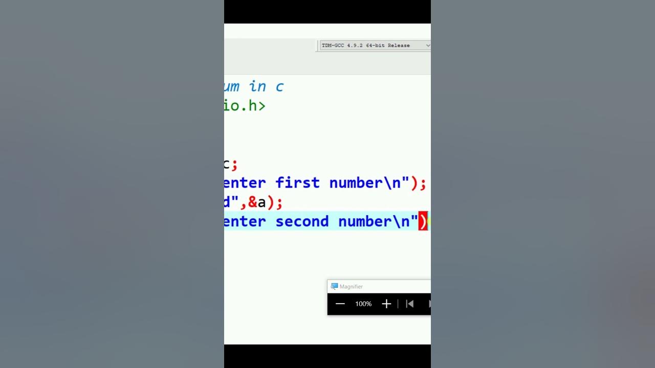 Add two numbers in c programming sum of two numbers in c shorts