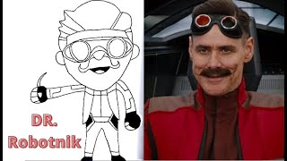 How To Draw Robotnik From Sonic The Hedgehog 2 Easy Step By Step