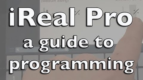 iReal pro - a guide to programming