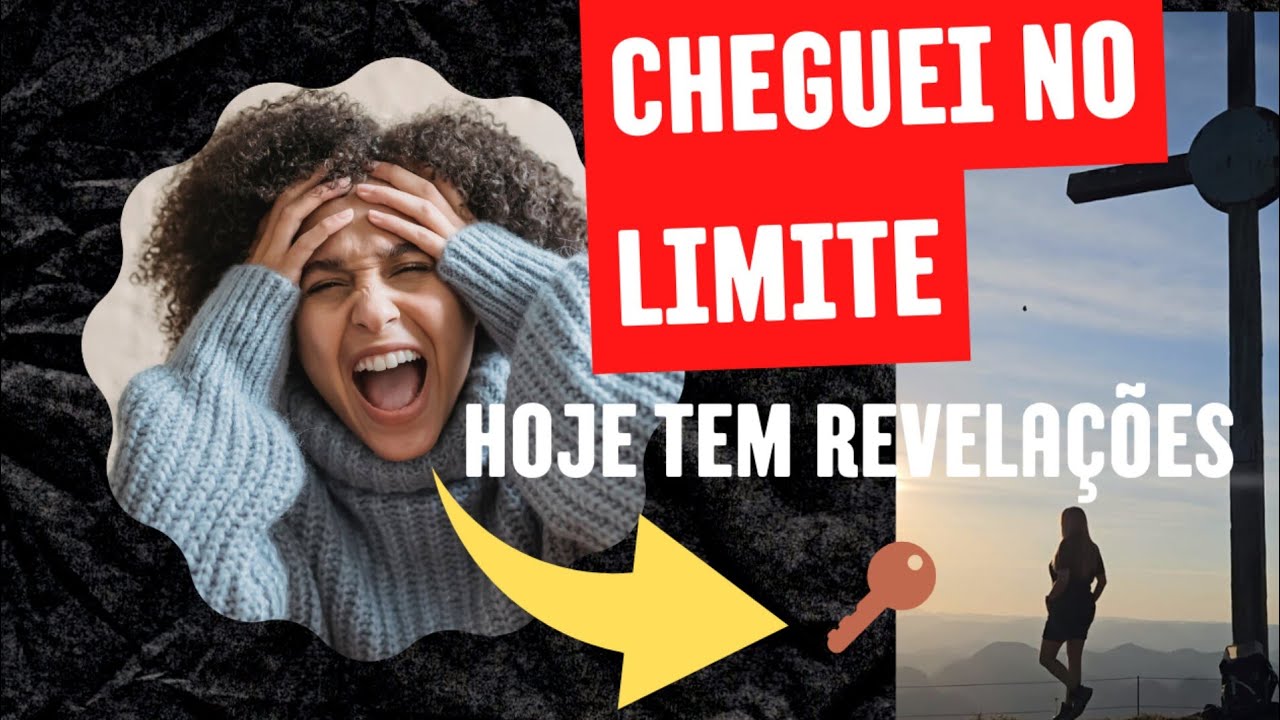 CHEGUEI NO MEU LIMITE. HOJE O SENHOR TE ENTREGA A 🔑 PARA O SEU MILAGRE ACONTECER. 