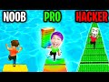 Can We Go NOOB vs PRO vs HACKER In SHORTCUT RUN!? (MAX LEVEL HACK!!)