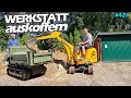 Action auf'm Hof! | Letzte arbeiten vorm Beton | Werkstatt auskoffern | JCB 8010 | Yanmar C10R