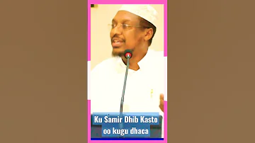Ku Samir Dhib Kasto Oo Kugu Dhaca Alle Ayaa Kaaa Qaadiye Sh Mustafe Ismaaciil Haaruun 
