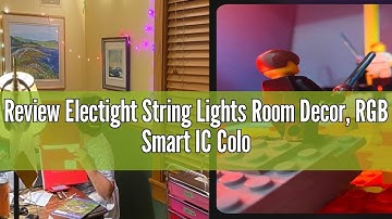 Review Electight String Lights Room Decor, RGB Smart IC Color Changing Fairy Lights Remote & App Con