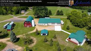 Webster, WI Connors Lake Home on 35 Acres for Sale | 27474 W Connors Lake Rd | Deb Hitchcock-Gale