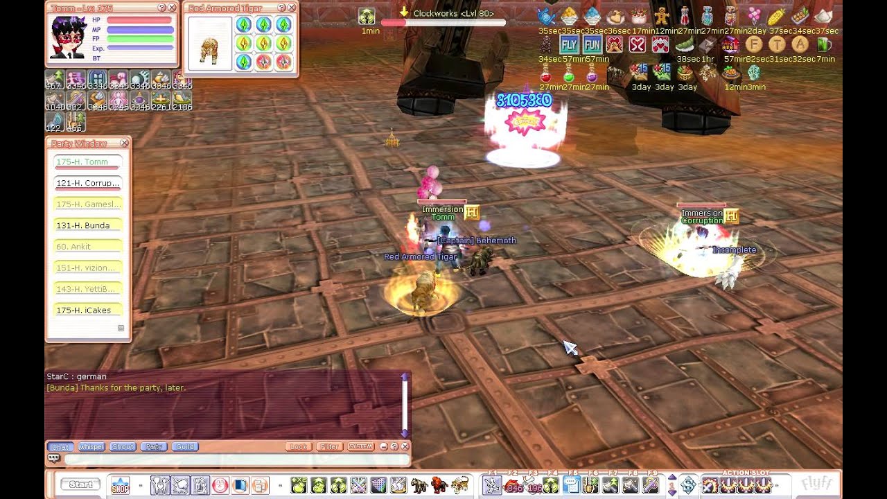 Eclipse Flyff - Clockworks Record Kill 12 secs (OLD)