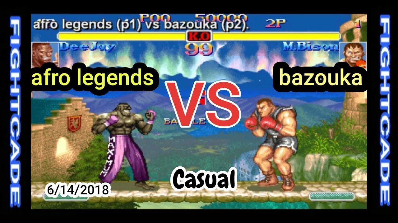 Fightcade Super Street Fighter 2 Turbo afro legends vs bazouka