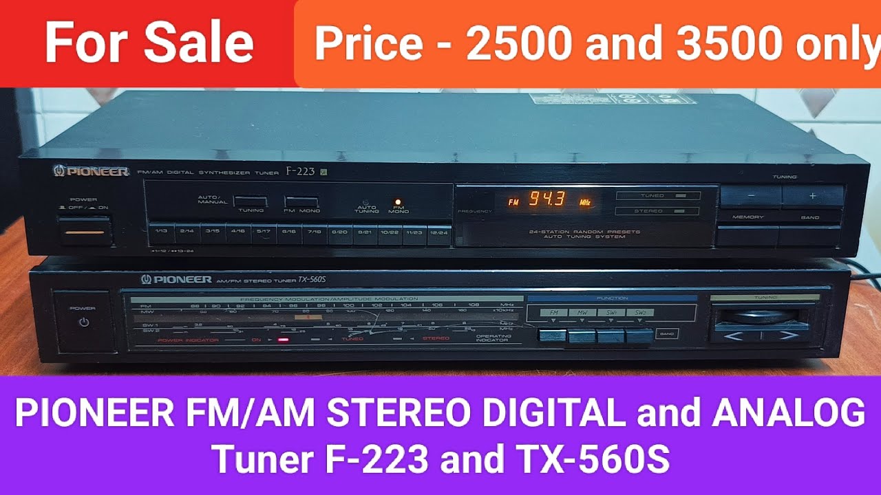 PIONEER FM/AM STEREO DIGITAL AND ANALOG TUNER Nice Performance