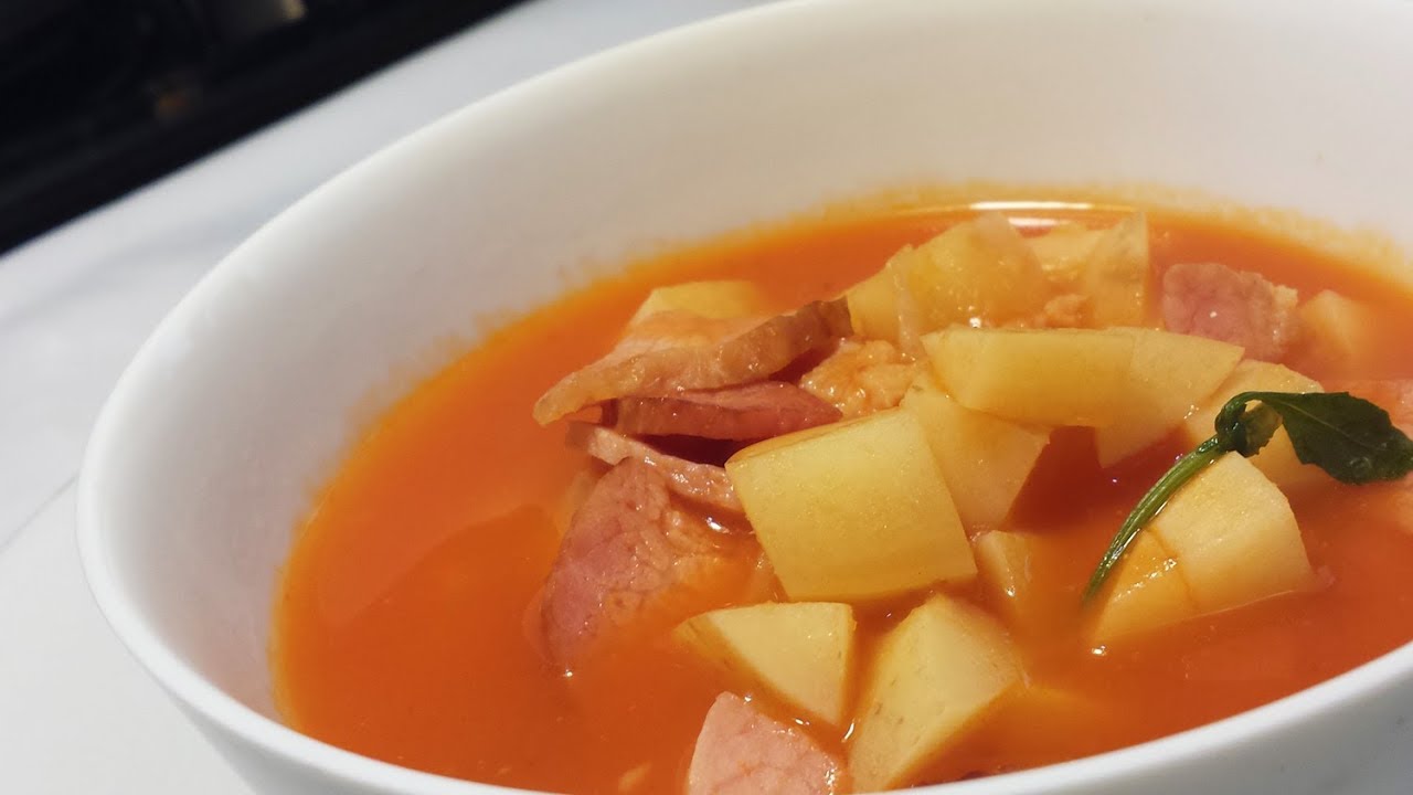 SOPA DE PAPA PICANTE CON TOCINO (Facil y Sencillo) YouTube