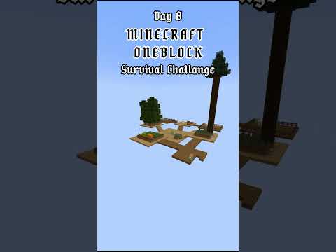 Day 8 Minecraft Oneblock Survival challenge #shorts #minecraft #minecraftbuilding