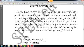 put() ,get(),getline(), write() function in cpp