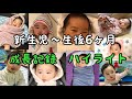 【成長記録】新生児〜生後6ヶ月までの成長記録！Growth record from newborn to 6 months old!