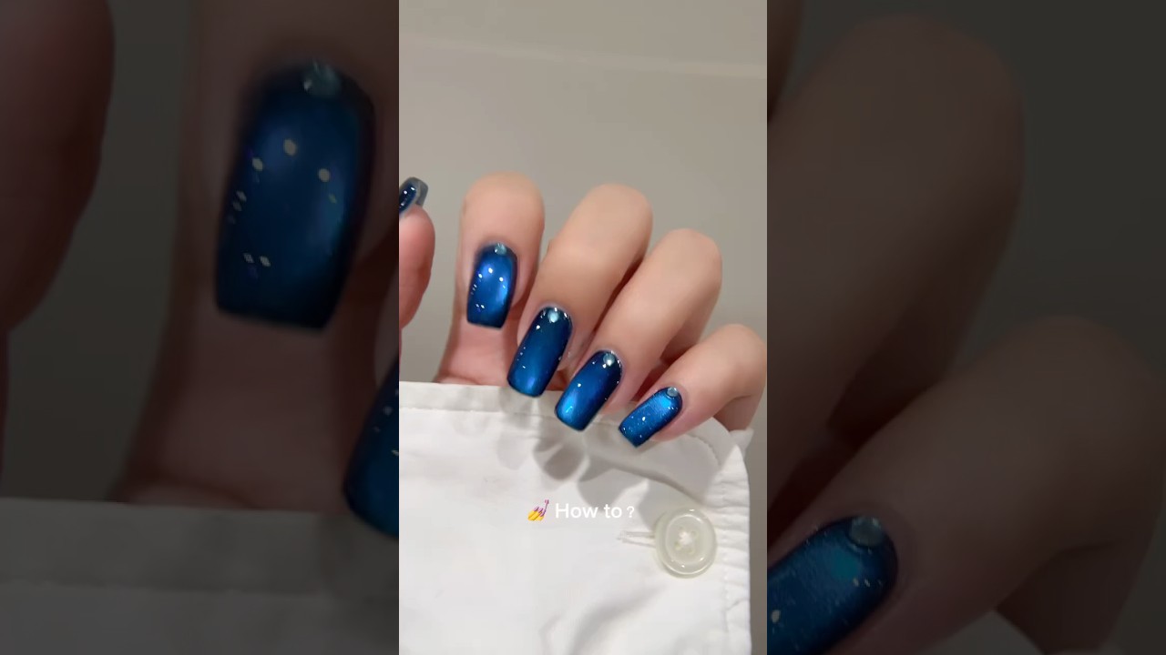 ＃マグネットネイル#セルフネイル ＃ネイルデザイン#うるうるネイル ＃ビー玉ネイル＃ネイル初心者＃夏ネイル#ネイルアート #nails #nailart #naildesign ＃大人ネイル＃ネイル