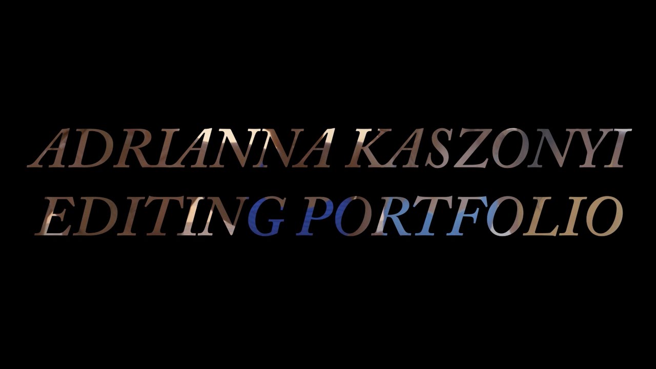 My Video Portfolio!