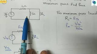 Maximum Power Transfer Theorem Problem 1: Solved Example