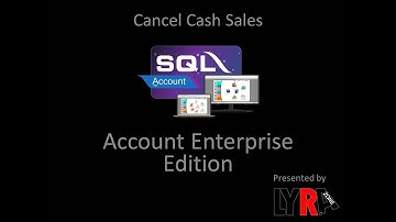 SQL Accounting Enterprise Edition - Cancel Cash Sales