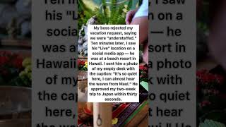 🎬 Caught the Boss in Hawaii 🏝 #vacationmode #workfails #shorts