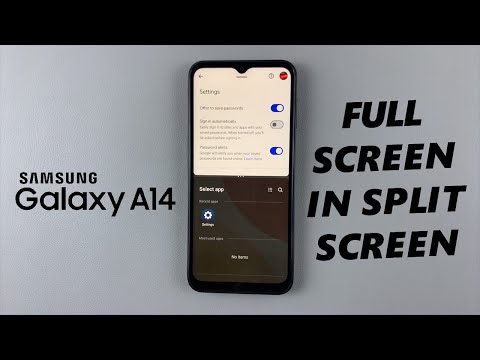 How To Enable / Disable Full Screen In Split Screen On Samsung Galaxy A14