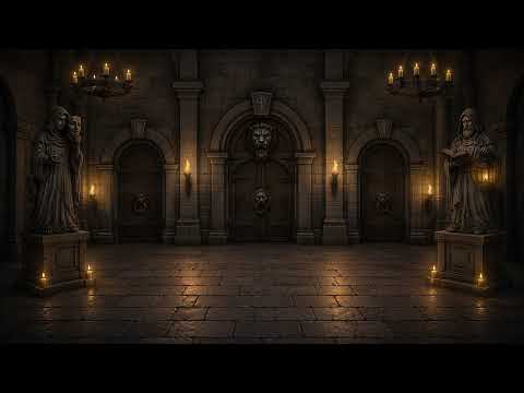 Medieval Castle Animated Background for Twitch, VTuber & Zoom | Fantasy Dungeon Hall