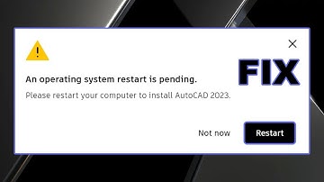 An operating system restart is pending