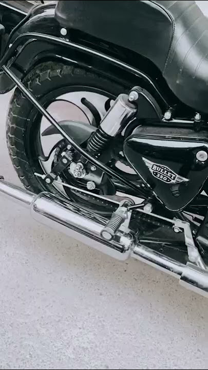 Bullet electra 350 jet black with Alloy wheels #bullet