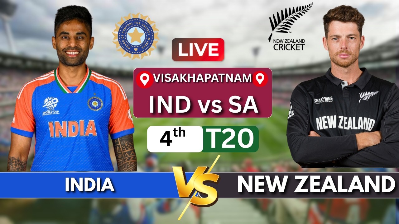 India vs New Zealand Live Score | IND vs NZ 4th T20 | Match Live ...