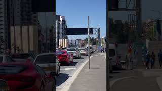 Ferrari F8 in traffic
