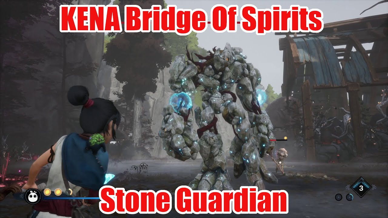 KENA Bridge Of Spirits Boss Fight Stone Guardian YouTube