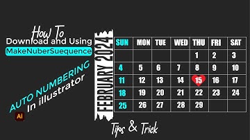 Auto Numbering in Illustrator with one Click I Illustrator Scripts I MakeNumbersSuequence Script
