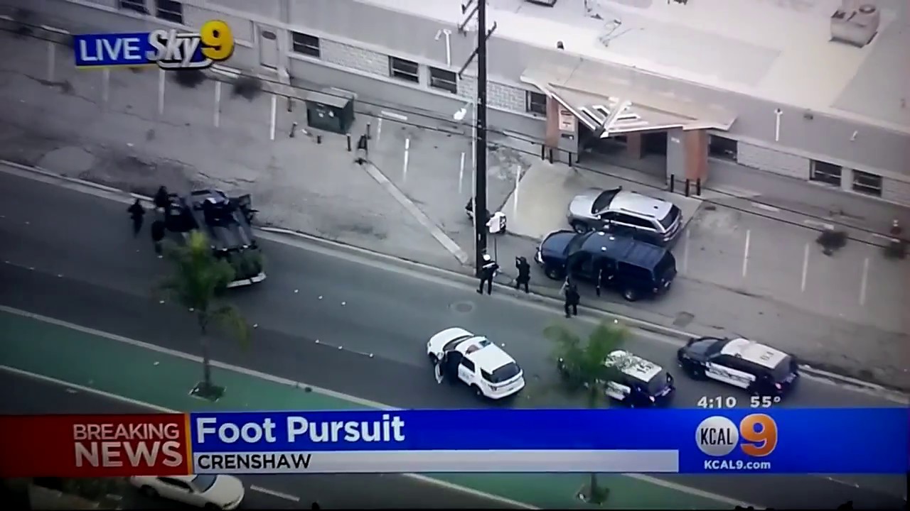 LAPD arrest driver in Hawthorne area after slow speed pursuit 1/2/2017 ...