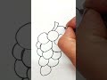 How to Draw Grapes for Kids | step by step for kids #ytshort #ytshorts #viral #shorts #art
