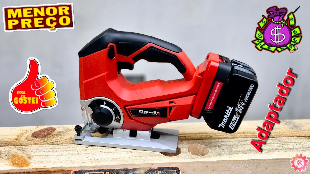 O MENOR PRECO DA CATEGORIA - Serra Tico Tico a Bateria Einhell 18v
