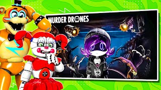 More MURDER DRONES Reacts with Circus Baby and Glamrock Freddy on EPISODE 2