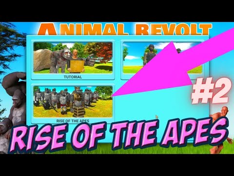 Tutorial Campaigns - Rise of the Apes Walkthrough (5-8) Animal Revolt Battle Simulator - ARBS