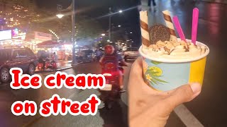 아이스크림 롤 Ice cream rolls banana on street Food Compilation oddly satisfying rolled fried Ice Cream