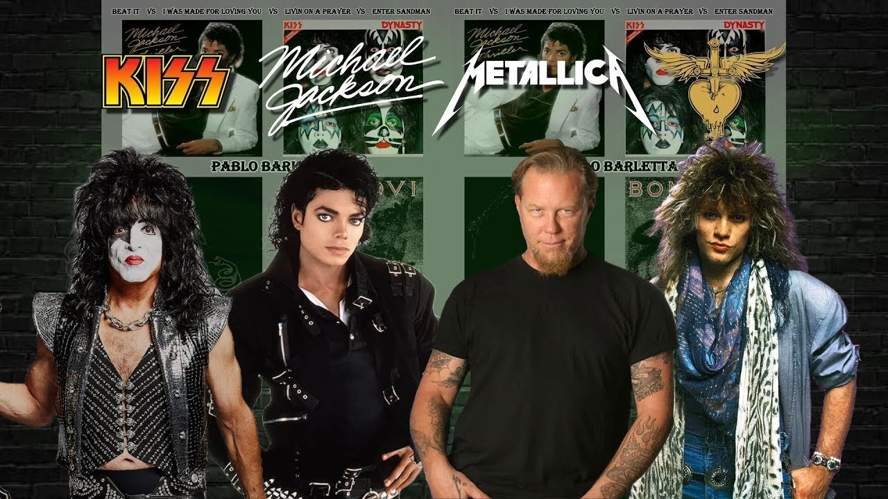 The Prayer Beat Was Made For Living Sandman. MASHUP - Kiss X Metallica X Michael Jackson X Bon Jovi