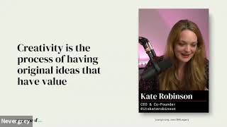 Kate Robinson Talk