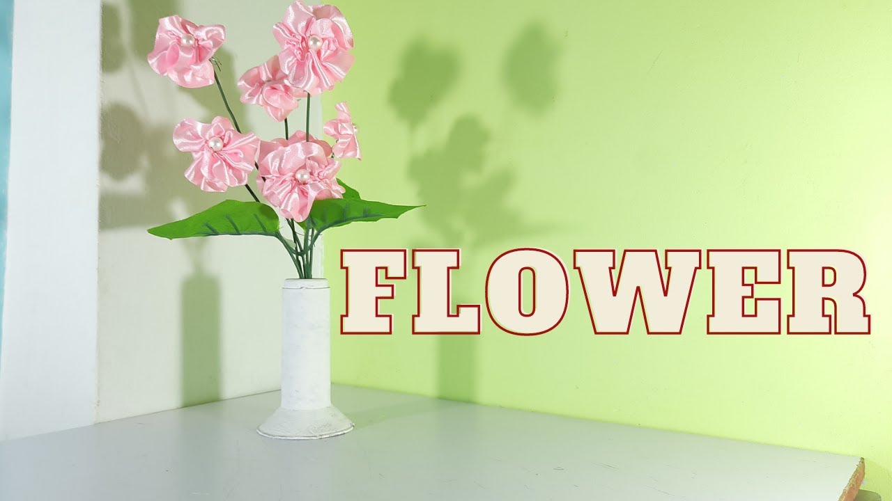 how-to-make-flowers-with-ribbon-ribbon-se-kaise-banaye-youtube