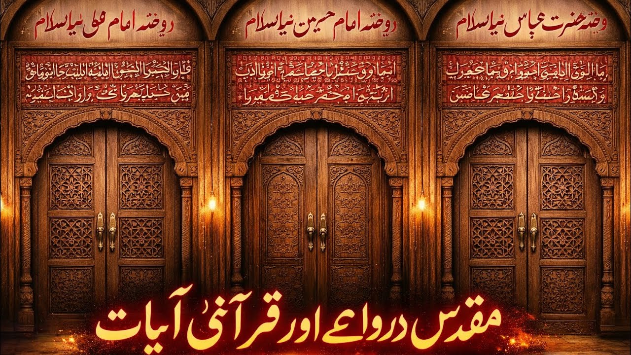 Karbala Se Laye Gaye Imam Ali, Imam Hussain Aur Hazrat Abbas Ke Haram Ke Qadeem Frames | Rare 