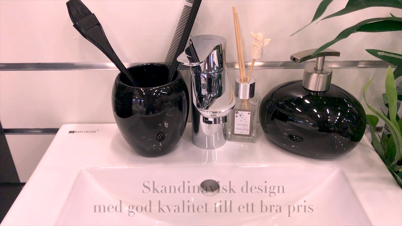 BADRUMSKOMMOD BATH DELUXE CAMDEN 40 SVART