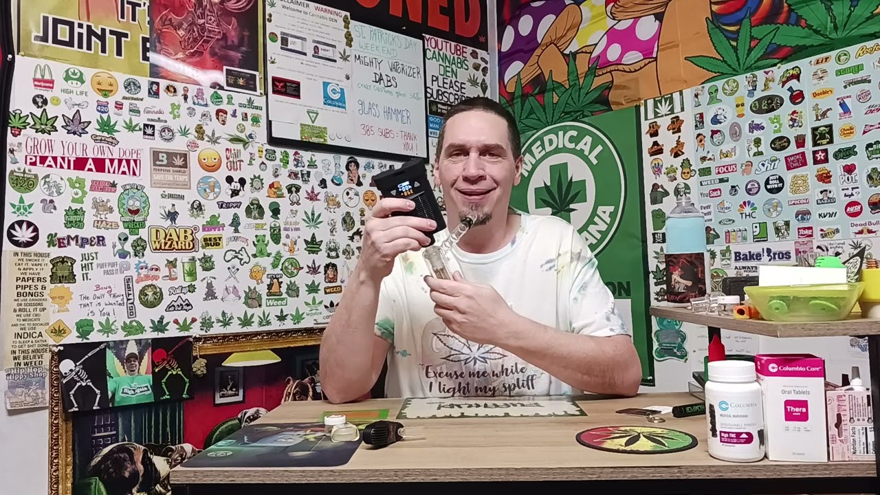 mighty vaporizer+glass shatter+glass hammer=medicated