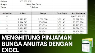 HOW TO CALCULATE ANNUITY LOAN INTEREST USING EXCEL