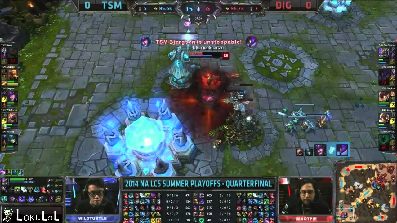lol dolls TSM vs DIG Game 1 Epic End