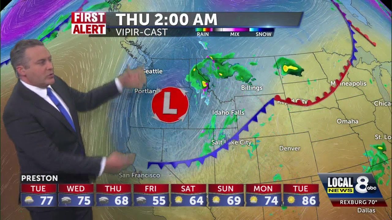 Breezy with a few thunderstorms for Monday evening; more scattered ...