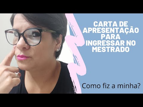 #Mestrado carta de