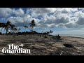 Tonga: new footage shows aftermath of volcano eruption and tsunami