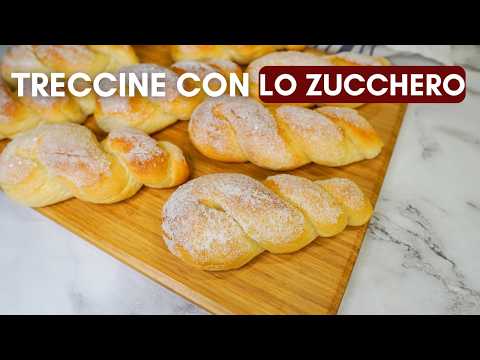 Video TRECCINE BRIOCHE CON LO ZUCCHERO: la merenda come si faceva una volta!